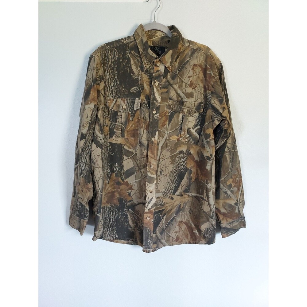 Redhead Realtree Camo Shirt Men's Large Button Up Hunting Outdoors